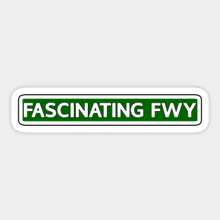 Fascinating Fwy Street Sign Sticker